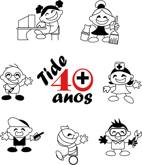 Logotipo e personagens